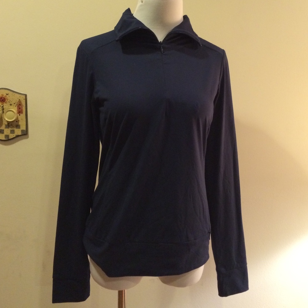 Lilly Pulitzer Navy Half-Zip Pullover